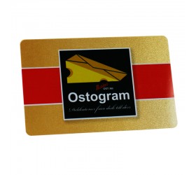 Plastkort Ostrogram - Guldmetallic