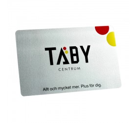 Plastkort Täby - Silvermetallic